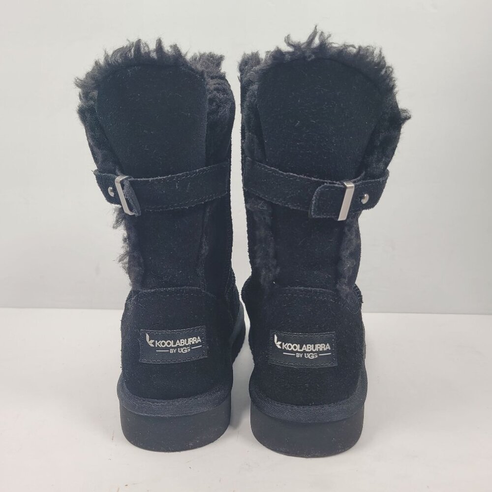 Koolaburra By UGG Women's Remley Short Black Suede Boots 1105792 US Size 6 - Picture 4 of 11